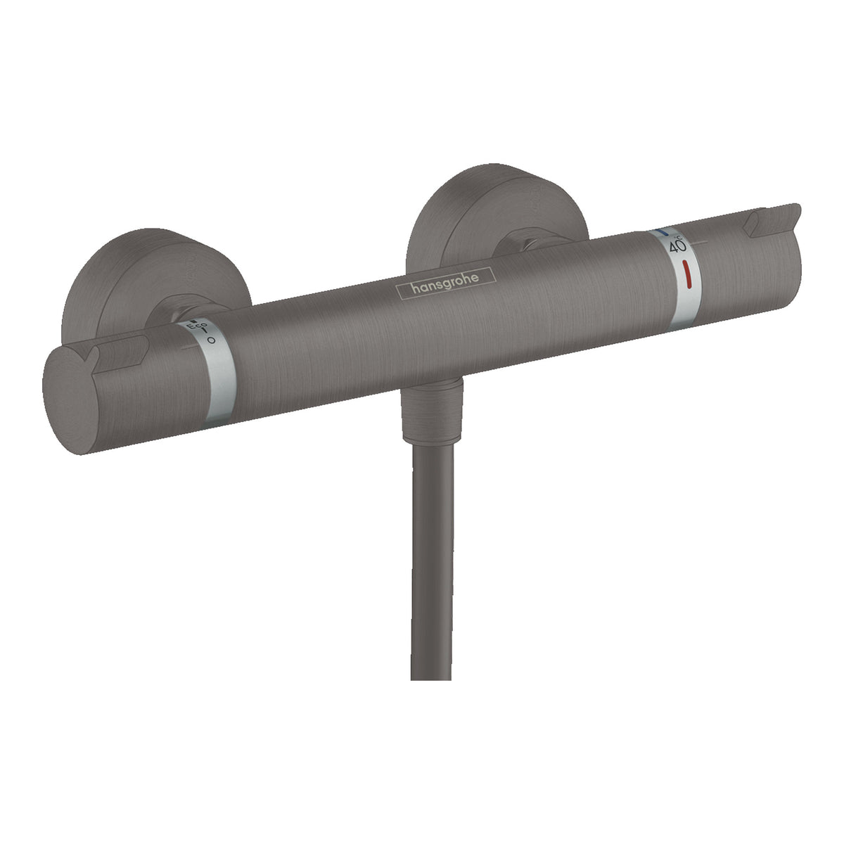 Hansgrohe Ecostat Comfort Shower thermostat for exposed installation Brushed Black Chrome 13116340.jpg
