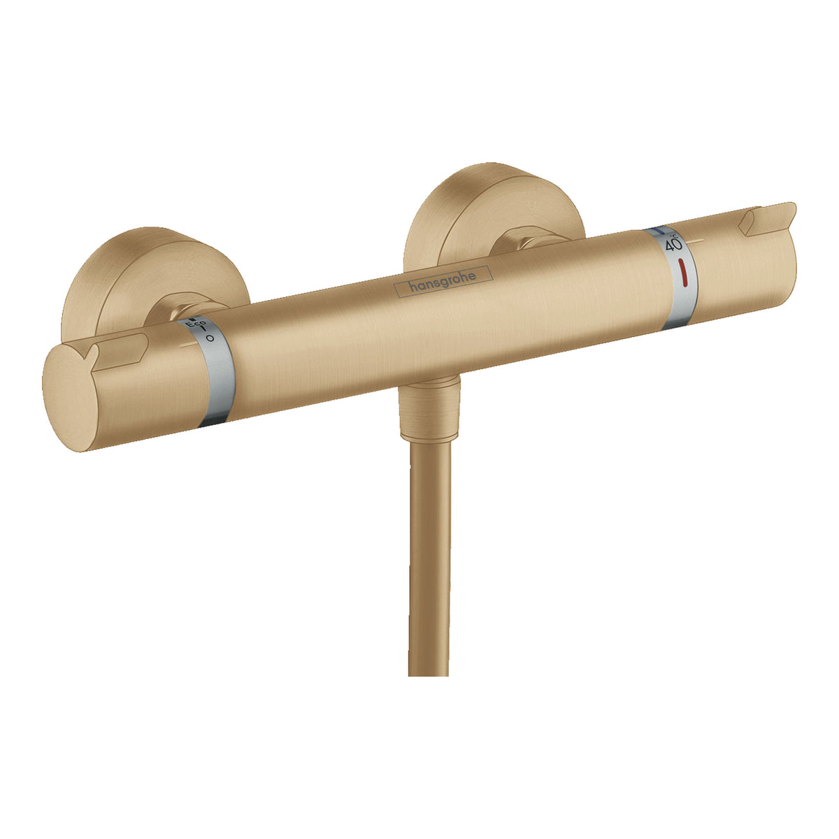 Hansgrohe Ecostat Comfort Shower thermostat for exposed installation Brushed Bronze 13116140.jpg