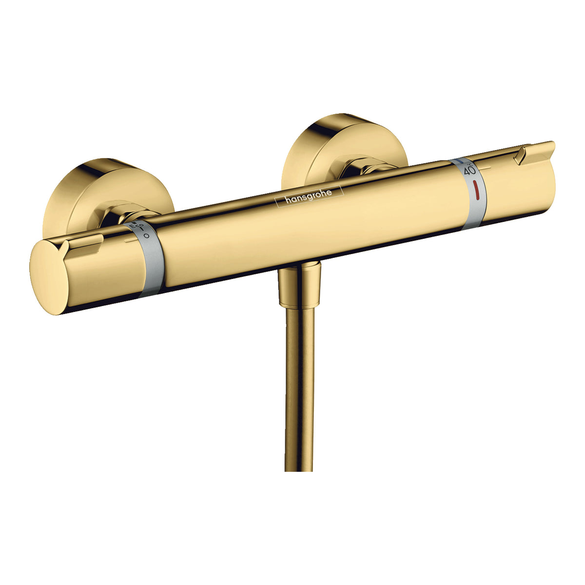 Hansgrohe Ecostat Comfort Shower thermostat for exposed installation Polished Gold Optic 13116990.jpg