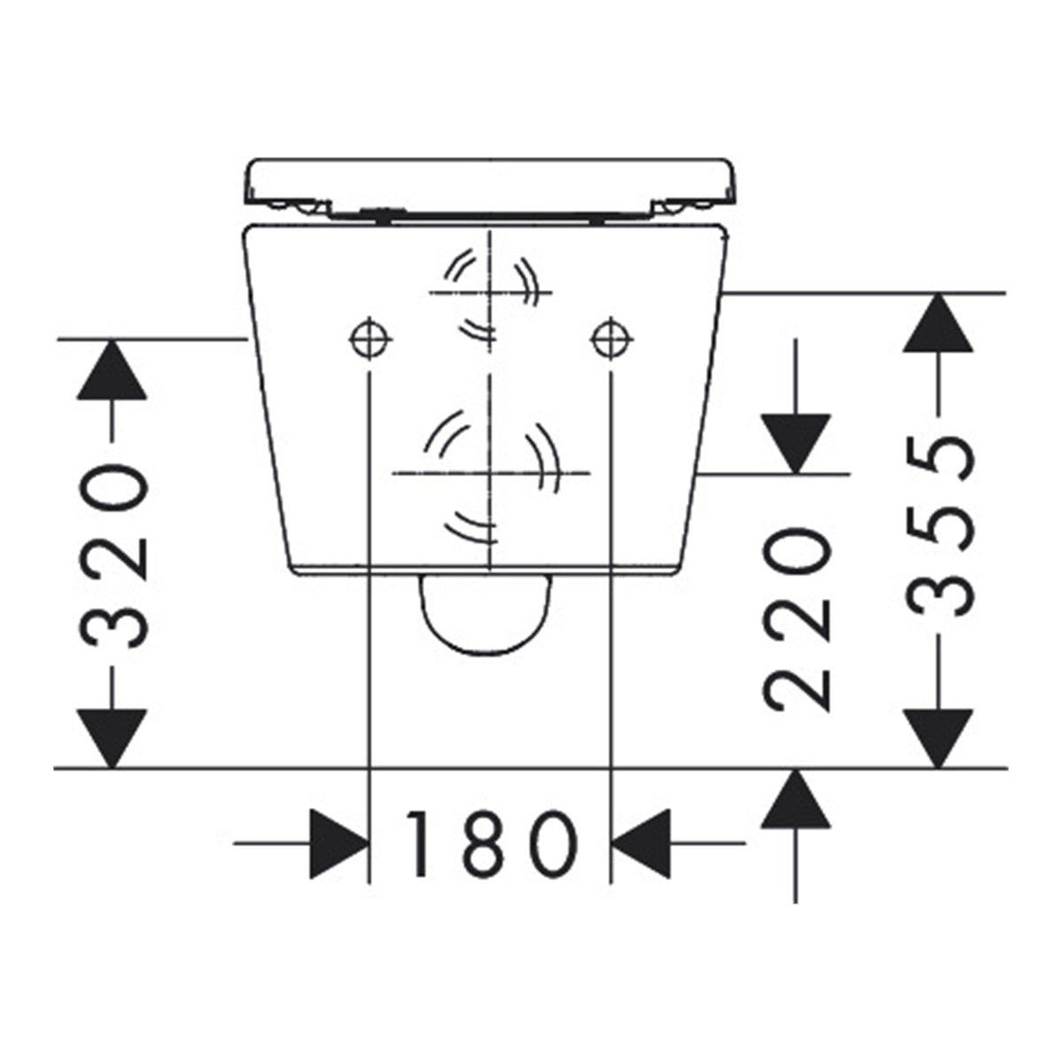 Hansgrohe EluPura Original Q Wall hung WC Set AquaChannel Flush HygieneEffect with WC seat and cover with SoftClose and QuickRelease 62051450 technical 03.jpg