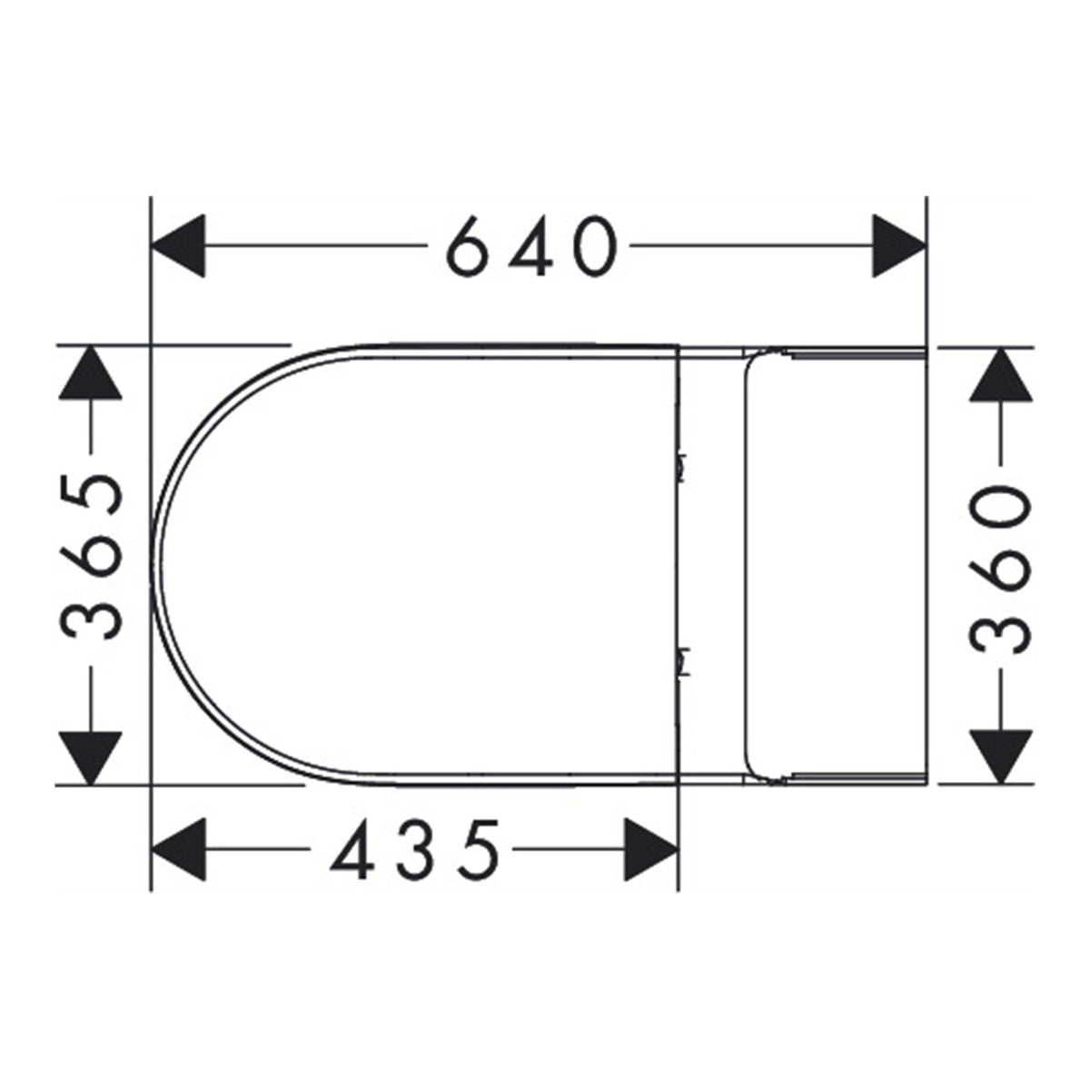 Hansgrohe EluPura Original S Floorstanding WC Set with horizontal outlet AquaChannel Flush HygieneEffect with tank and WC seat and cover with SoftClose and QuickRelease 62040450 technical 01.jpg