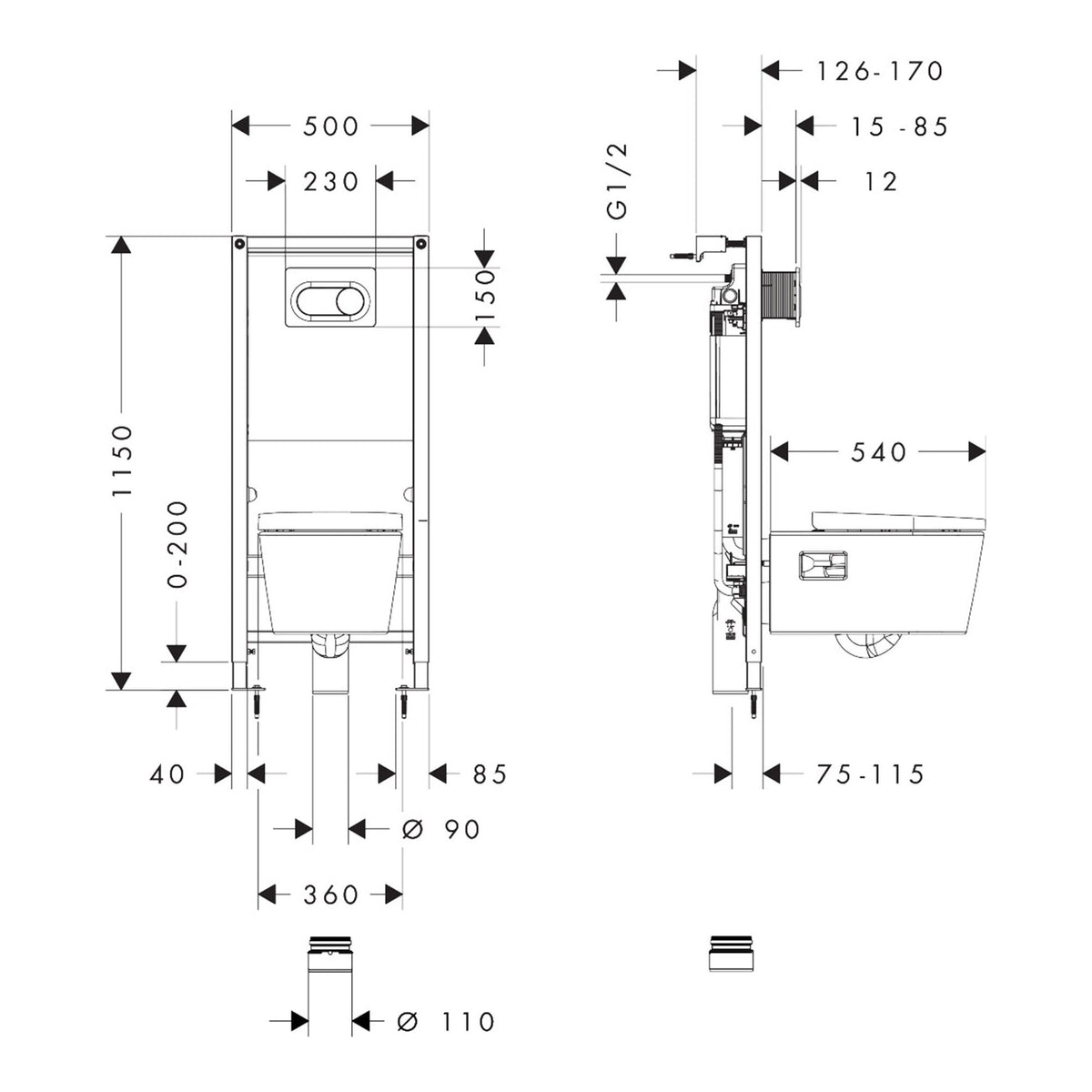 Hansgrohe-EluPura-Original-S-WC-Complete-Set-with-iFrame-universal-concealed-cistern-and-iFrame-Original-S-flush-plate-60302-technical-01