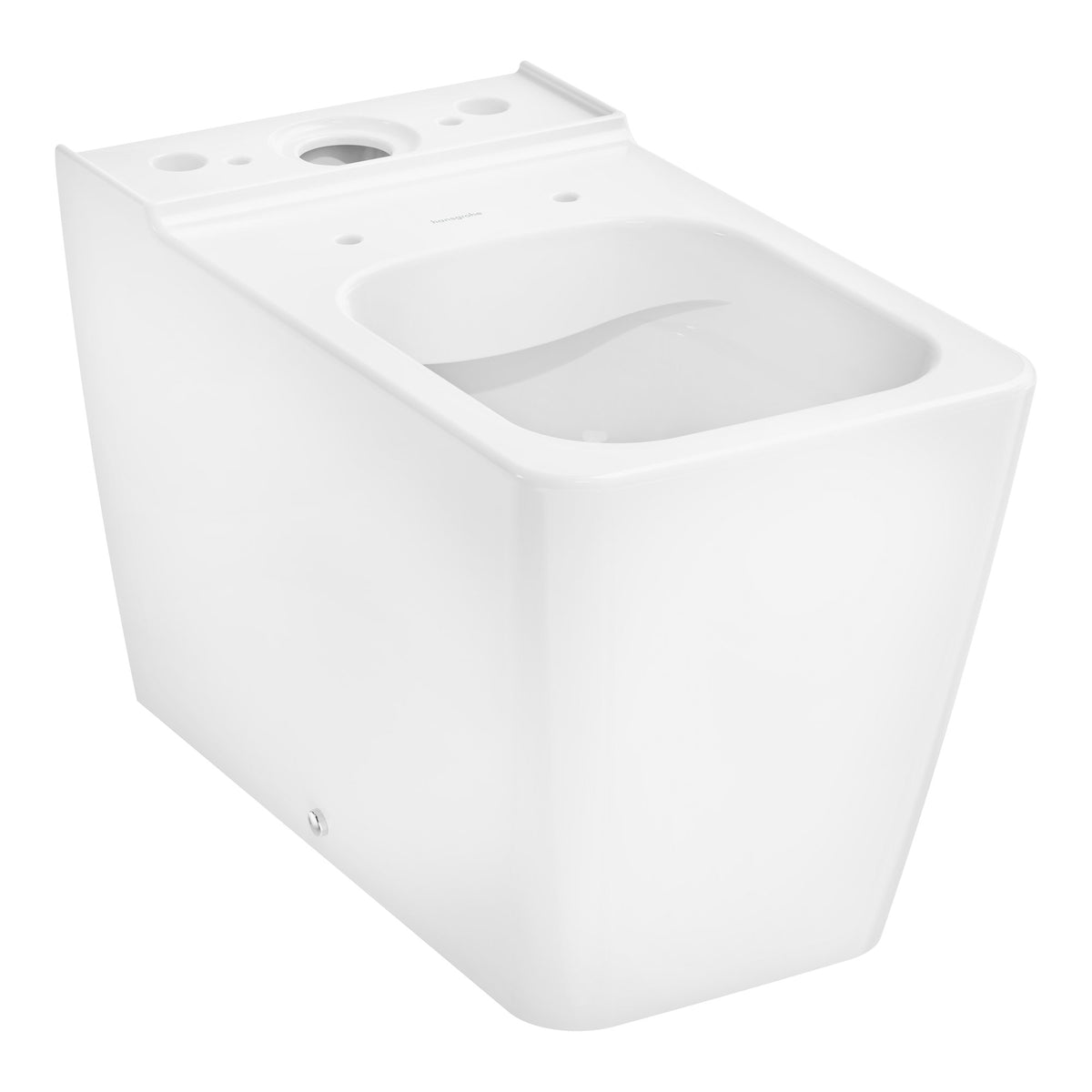 Hansgrohe EluPura Q Floorstanding WC close coupled back to wall with horizontal vertical outlet AquaFall Flush HygieneEffect White 62036450.jpg