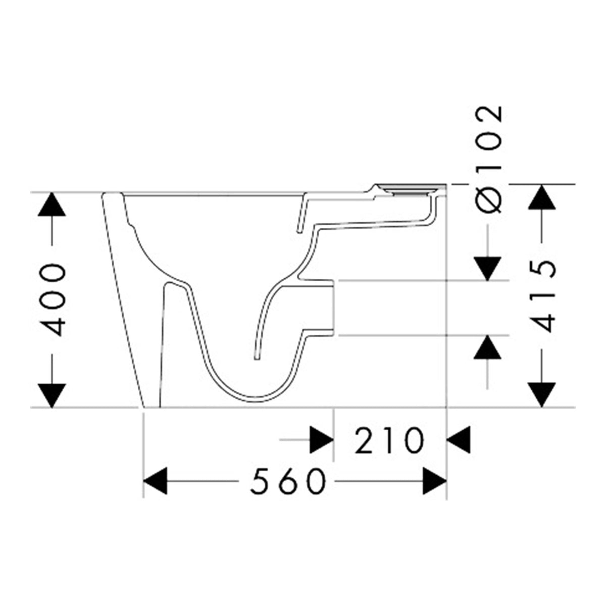 Hansgrohe-EluPura-S-Floorstanding-WC-close-coupled-back-to-wall-with-horizontal-vertical-outlet-AquaFall-Flush-60260-technical-02