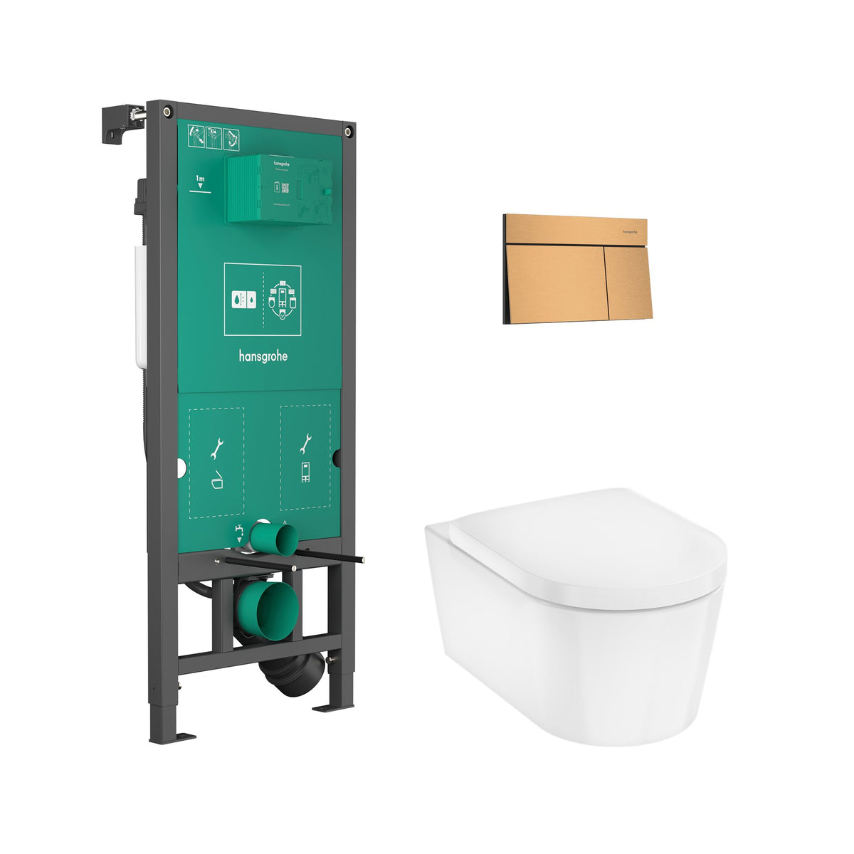 Hansgrohe-EluPura-S-WC-Complete-Set-with-iFrame-universal-concealed-cistern-and-iFrame-Element-E-flush-plate-Brushed-Bronze-60303140