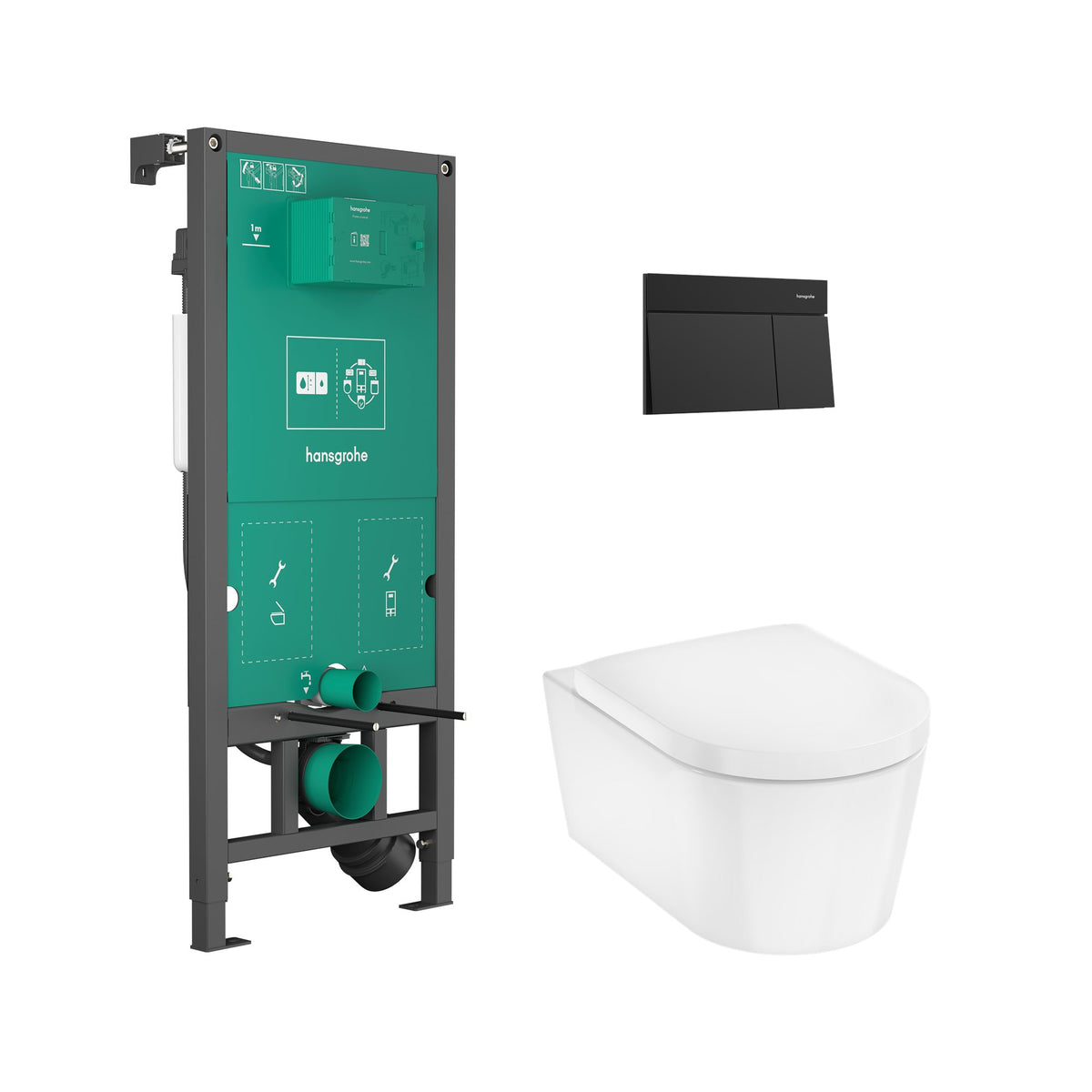 Hansgrohe-EluPura-S-WC-Complete-Set-with-iFrame-universal-concealed-cistern-and-iFrame-Element-E-flush-plate-Matt-Black-60303670