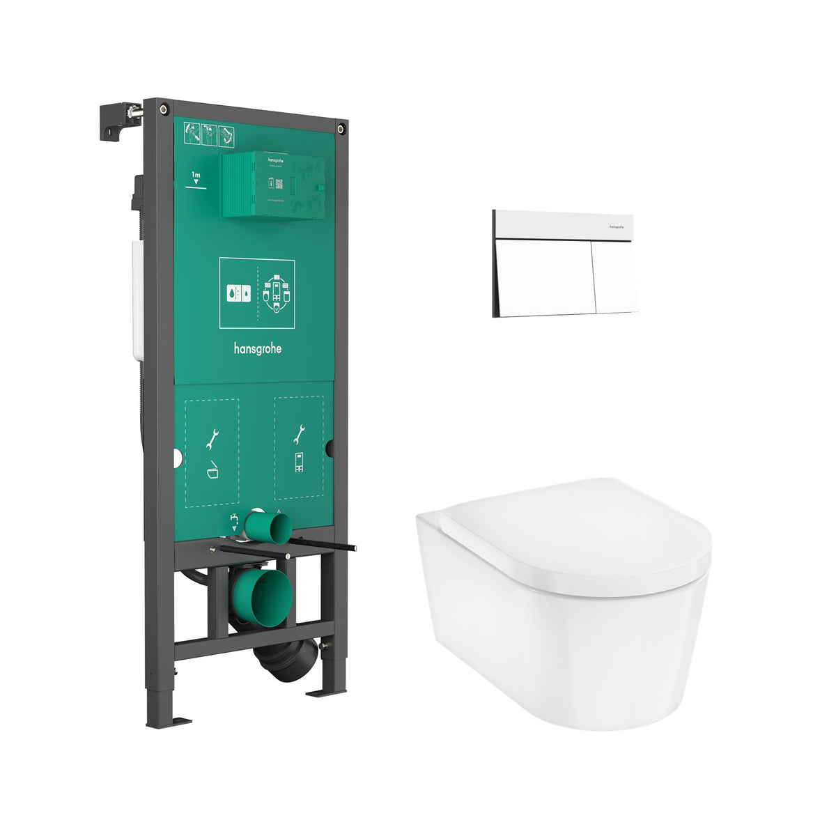 Hansgrohe-EluPura-S-WC-Complete-Set-with-iFrame-universal-concealed-cistern-and-iFrame-Element-E-flush-plate-Matt-White-60303700