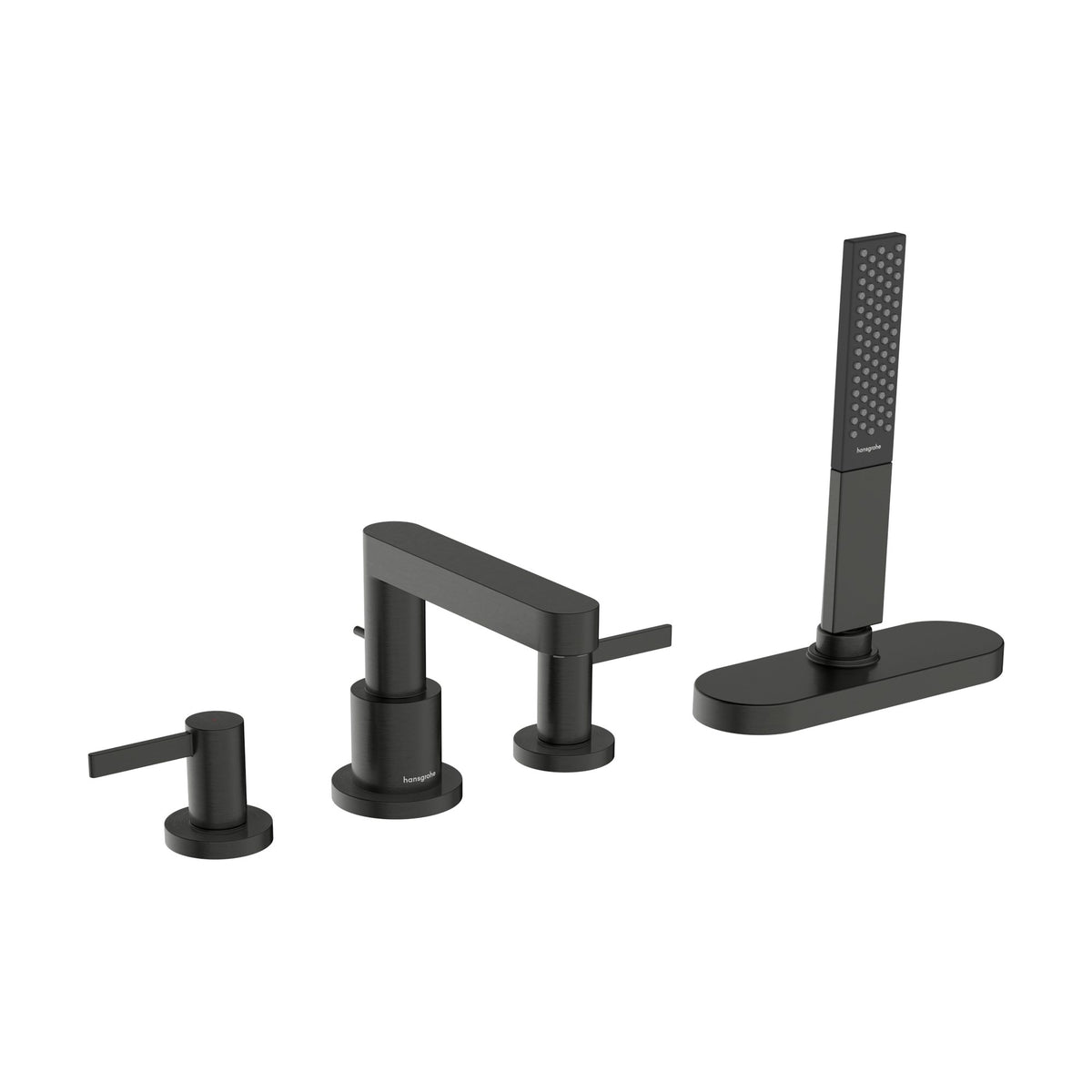 Hansgrohe-Finoris-4-hole-rim-mounted-bath-mixer-with-sBox-Brushed-Black-Chrome-76444340