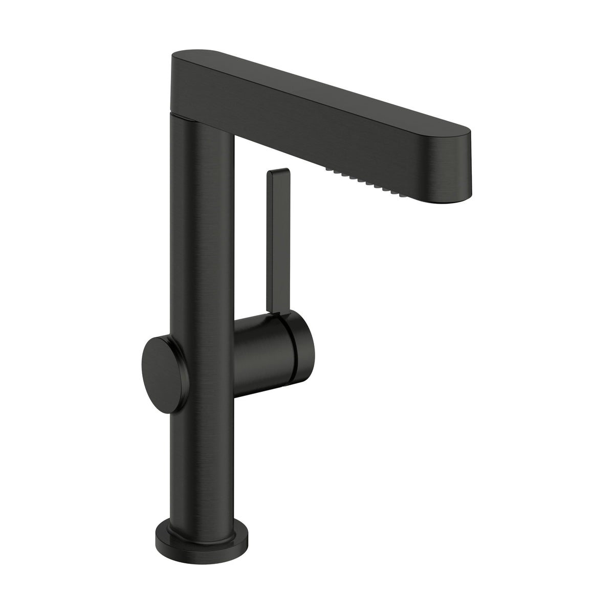 Hansgrohe-Finoris-Single-lever-basin-mixer-230-with-swivel-spout-and-push-open-waste-set-Brushed-Black-Chrome-76060340