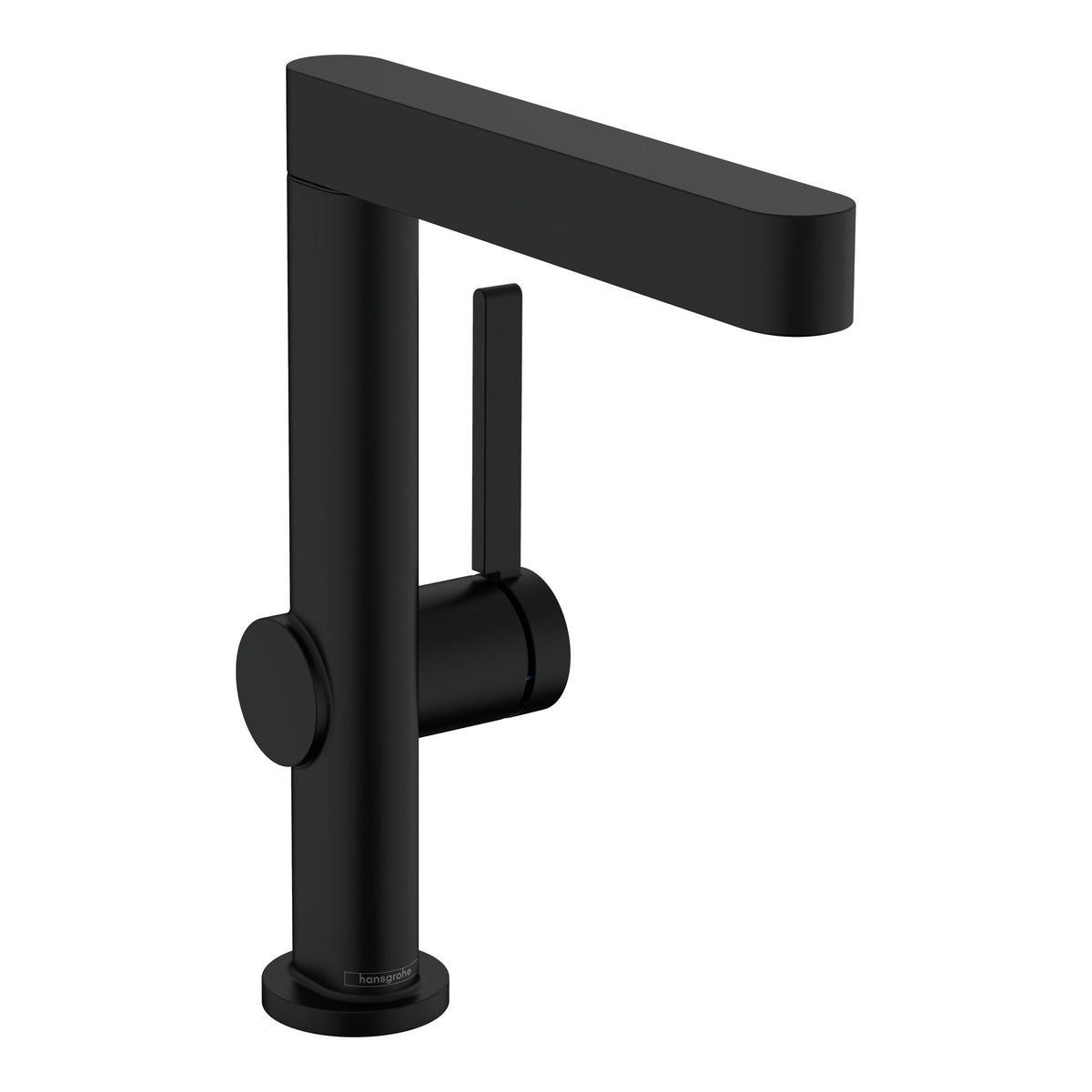 Hansgrohe Finoris Single lever basin mixer 230 with swivel spout and push open waste set Matt Black 76060670.jpg