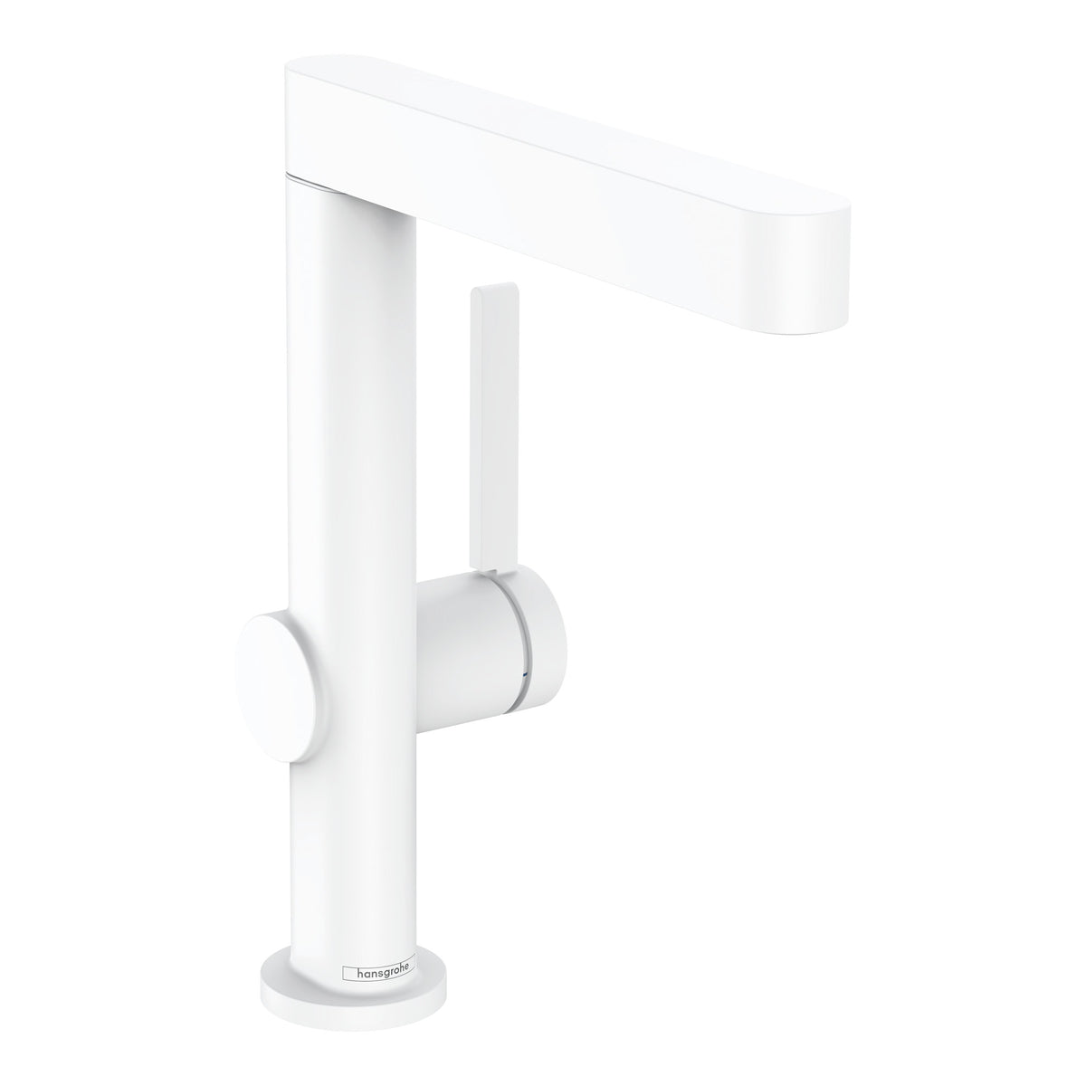 Hansgrohe Finoris Single lever basin mixer 230 with swivel spout and push open waste set Matt White 76060700.jpg