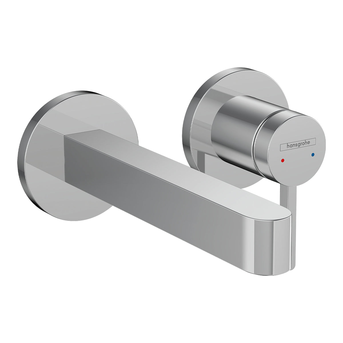 Hansgrohe Finoris Single lever basin mixer for concealed installation wall mounted with spout 16 8 cm Chrome 76051000