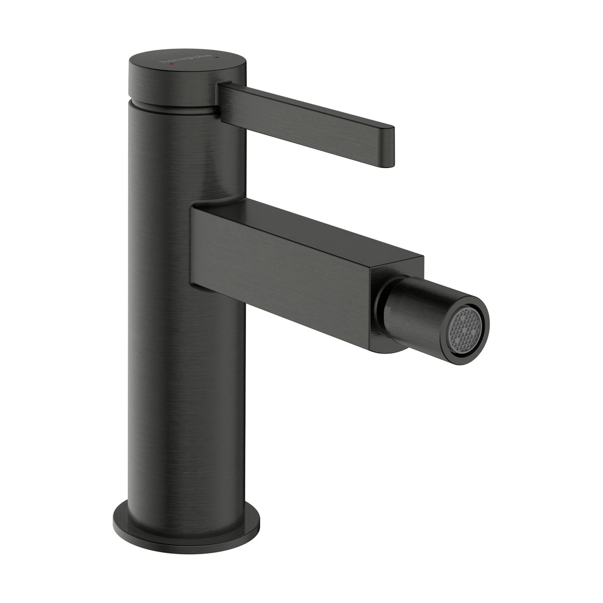 Hansgrohe-Finoris-Single-lever-bidet-mixer-with-push-open-waste-set-Brushed-Black-Chrome-76200340