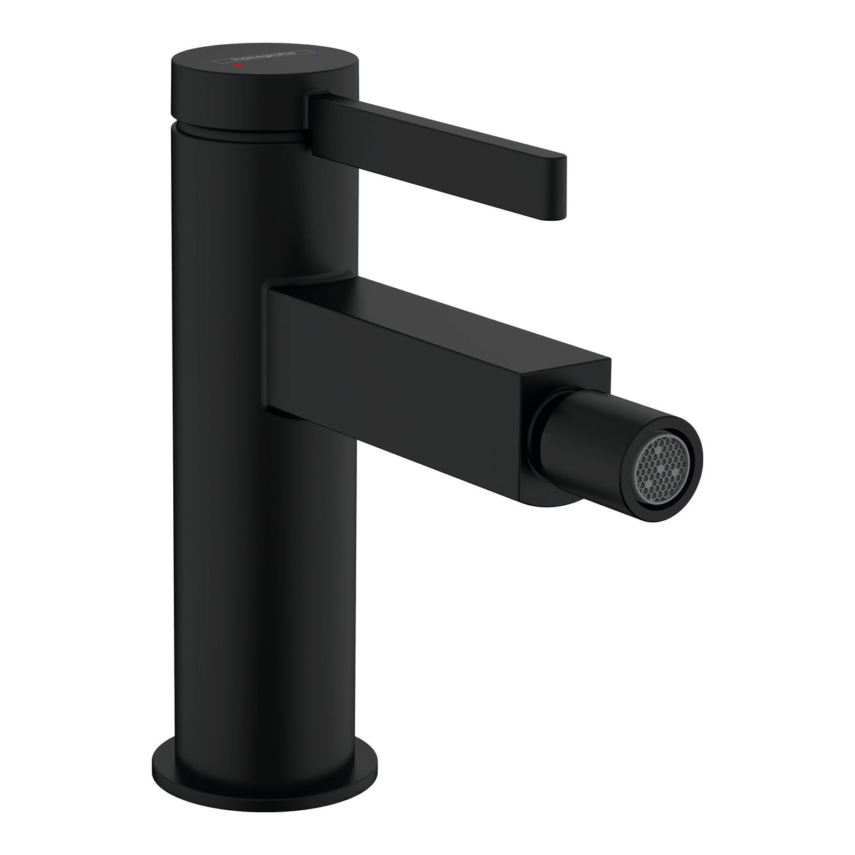 Hansgrohe Finoris Single lever bidet mixer with push open waste set Matt Black 76200670