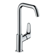 Hansgrohe Focus Single lever basin mixer 240 with swivel spout and pop up waste set Chrome 31609000.jpg
