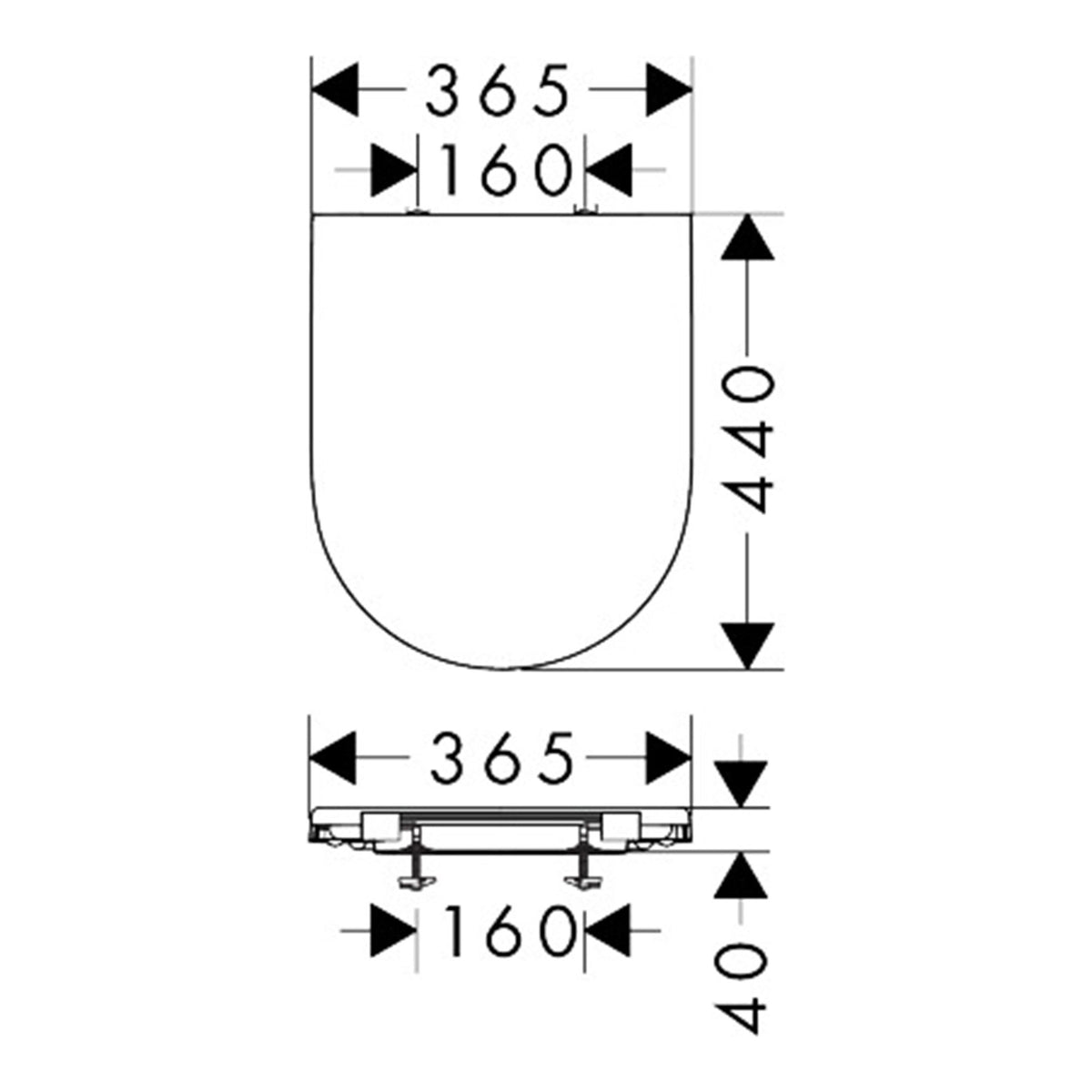 Hansgrohe GladeLake S WC seat and cover 60111450 technical 01.jpg