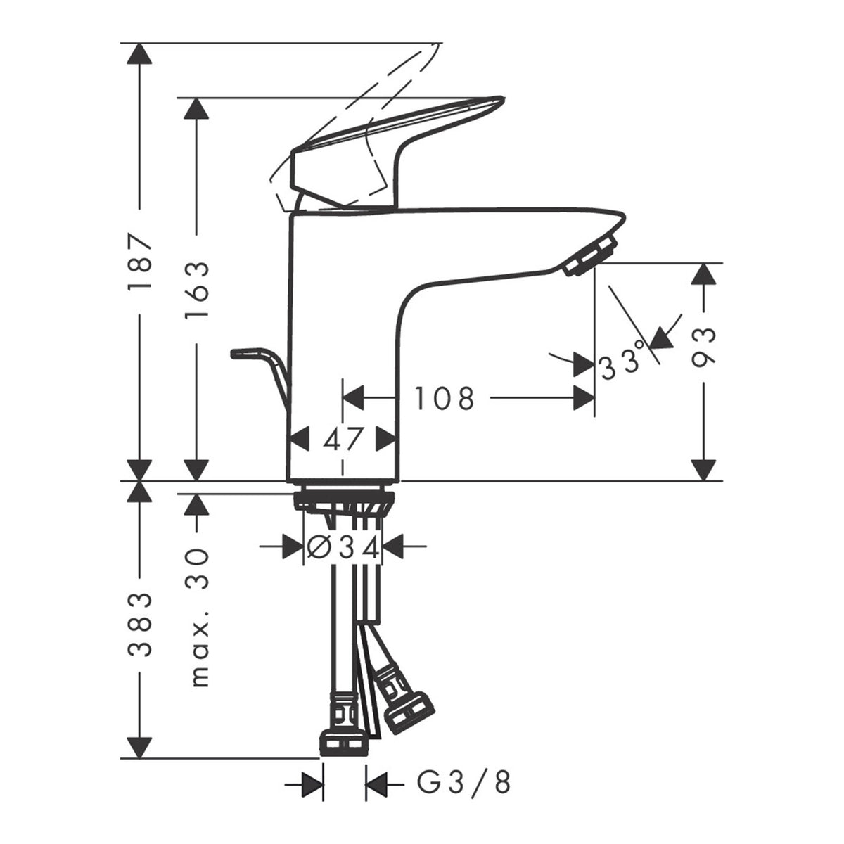 Hansgrohe-Logis-Single-lever-basin-mixer-100-with-pop-up-waste-set-71100-technical-01