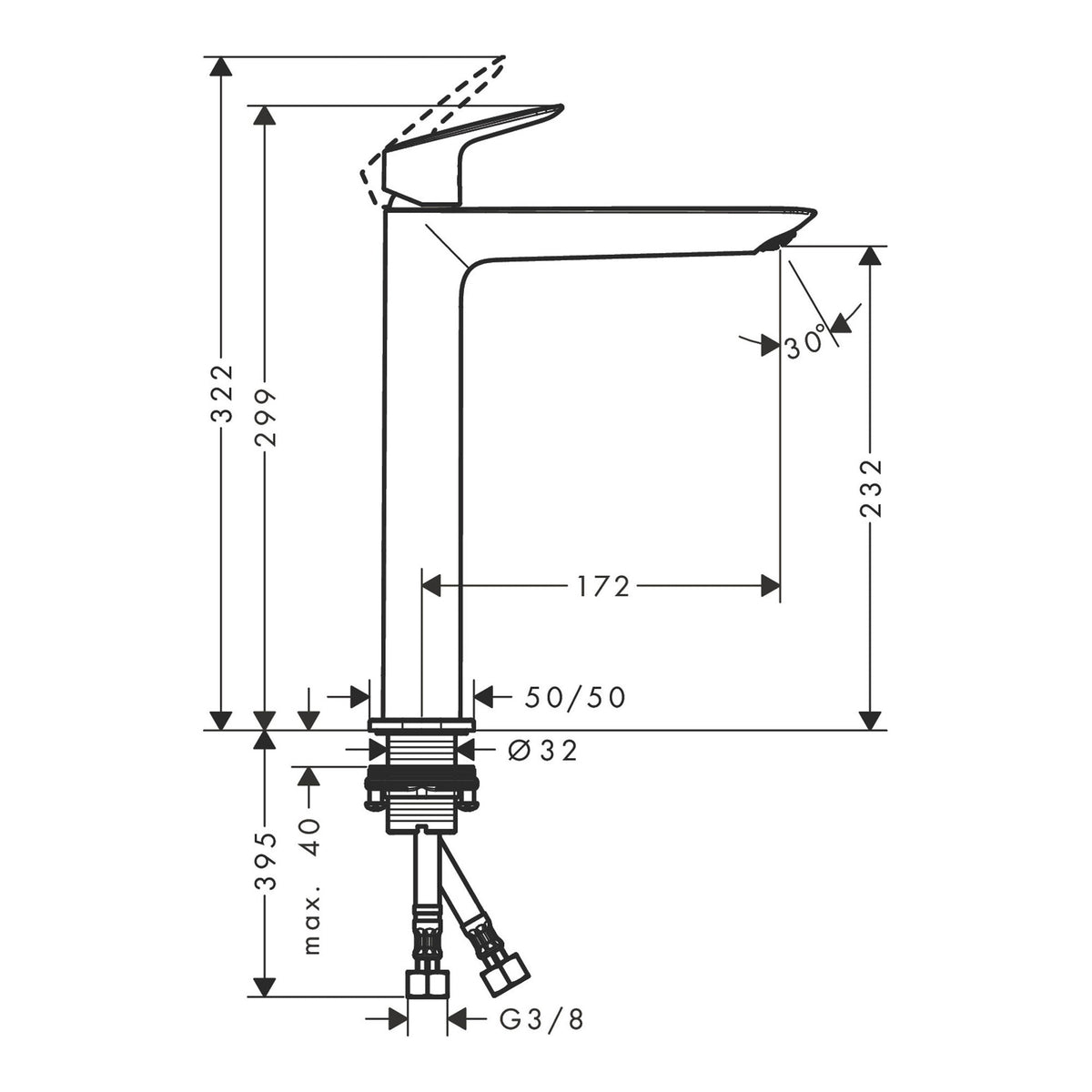 Hansgrohe-Logis-Single-lever-basin-mixer-240-Fine-without-waste-set-71258-technical-01