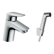 Hansgrohe-Logis-Single-lever-basin-mixer-with-bidette-hand-shower-and-shower-hose-160-cm-Chrome-71290000