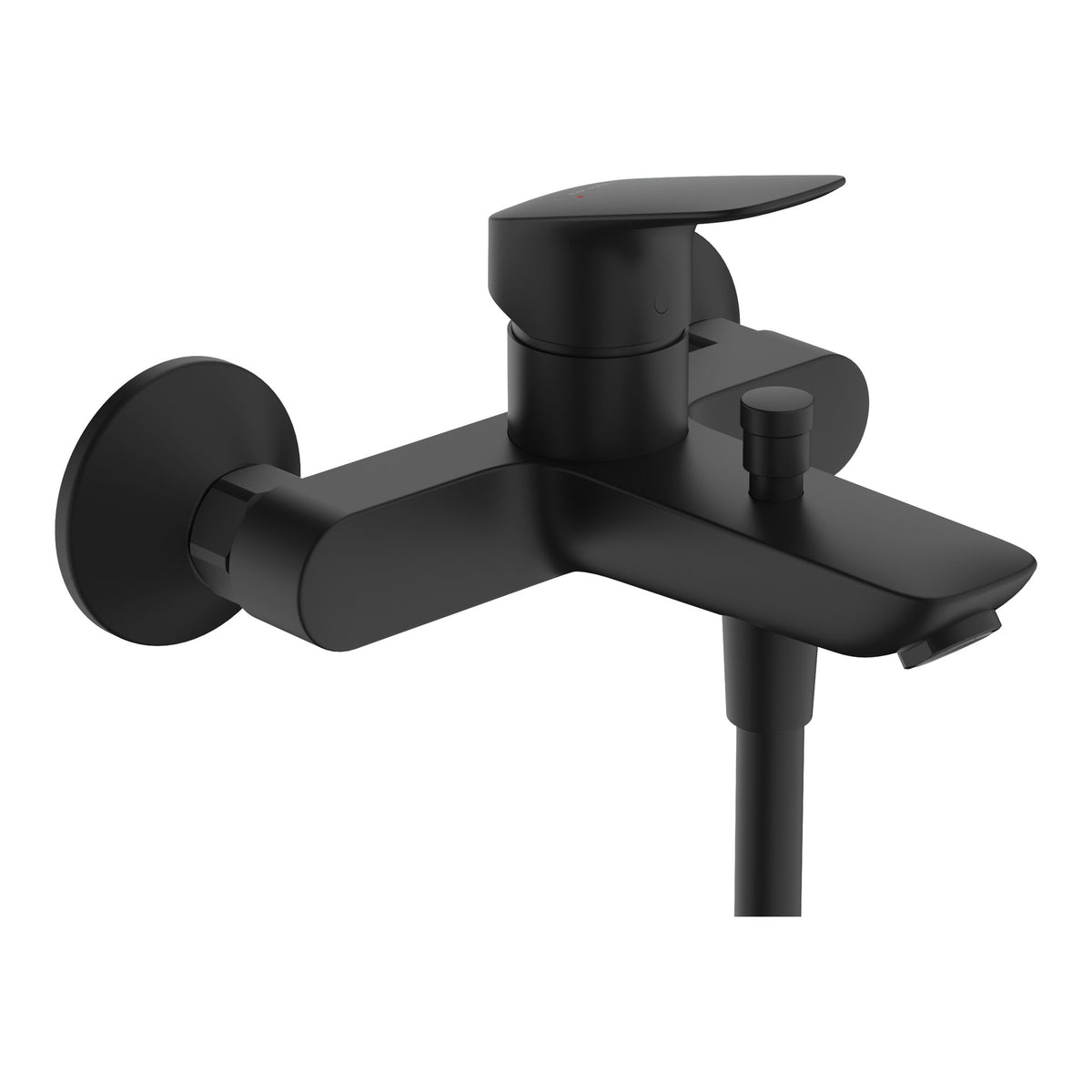 Hansgrohe Logis Single lever bath mixer for exposed installation Matt Black 71400670.jpg