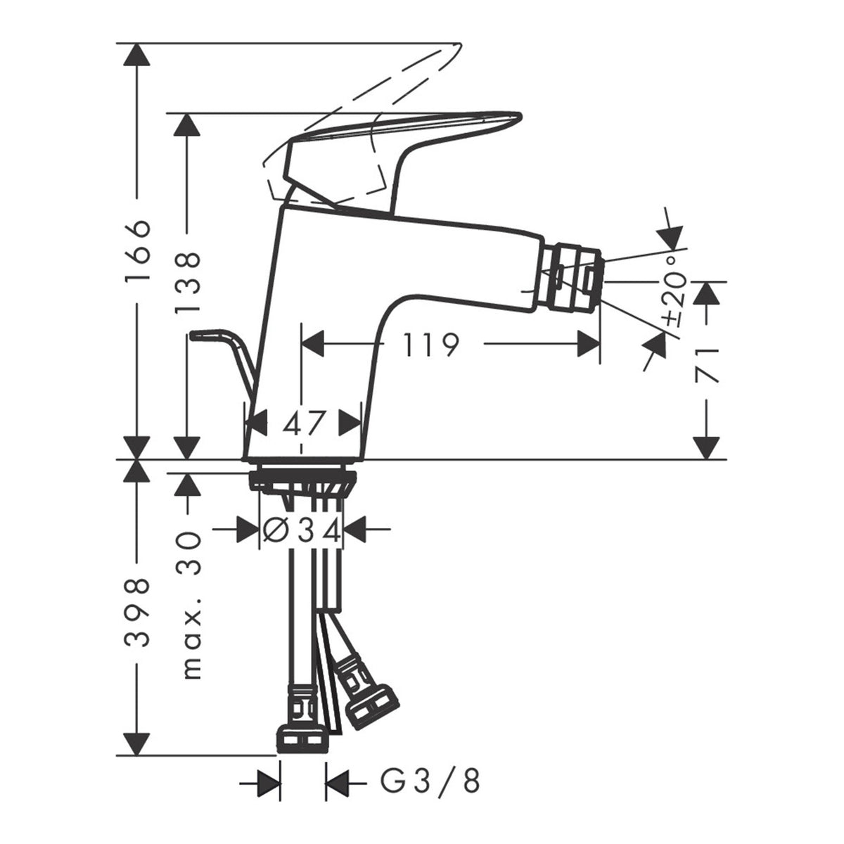 Hansgrohe-Logis-Single-lever-bidet-mixer-70-with-pop-up-waste-set-71204-technical-01