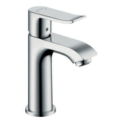 Hansgrohe Metris Single lever basin mixer 100 for handrinse basins with pop up waste set Chrome 31088000.jpg