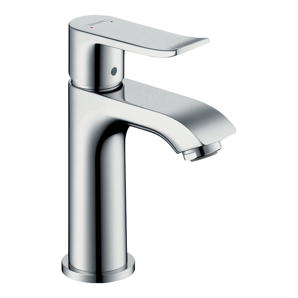 Hansgrohe Metris Single lever basin mixer 100 for handrinse basins with pop up waste set Chrome 31088000.jpg