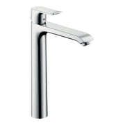 Hansgrohe Metris Single lever basin mixer 260 for wash bowls with pop up waste set Chrome 31082000.jpg