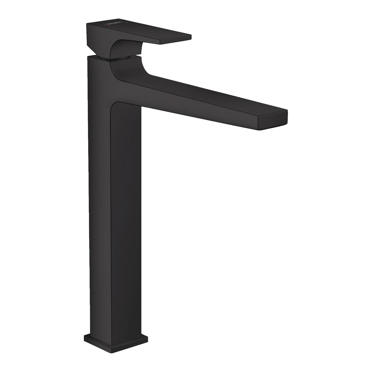 Hansgrohe Metropol Single lever basin mixer 100 CoolStart with lever handle and push open waste set Matt Black 32512670.jpg