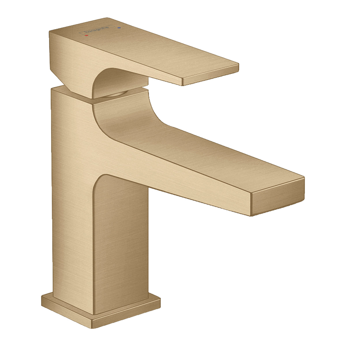 Hansgrohe Metropol Single lever basin mixer 100 with lever handle for handrinse basins with push open waste set Brushed Bronze 32500140.jpg