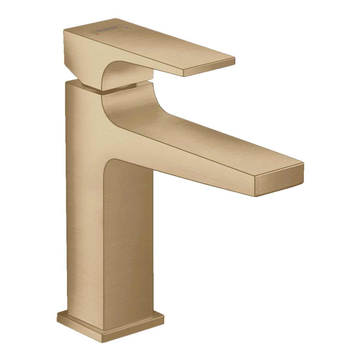 Hansgrohe Metropol Single lever basin mixer 110 with lever handle and push open waste set Brushed Bronze 32507140.jpg