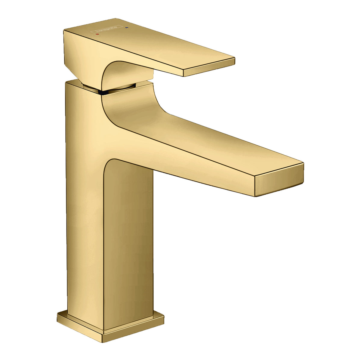 Hansgrohe Metropol Single lever basin mixer 110 with lever handle and push open waste set Polished Gold Optic 32507990.jpg