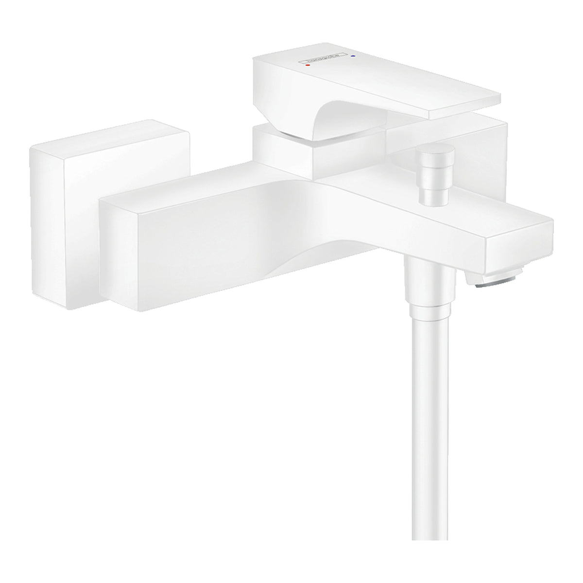 Hansgrohe Metropol Single lever bath mixer for exposed installation with lever handle Matt White 32540700.jpg