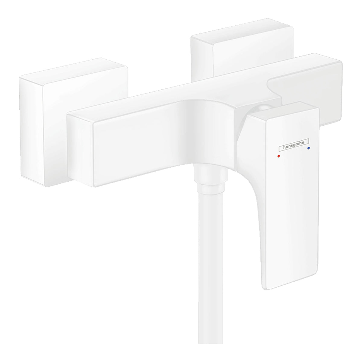Hansgrohe Metropol Single lever shower mixer for exposed installation with lever handle Matt White 32560700.jpg