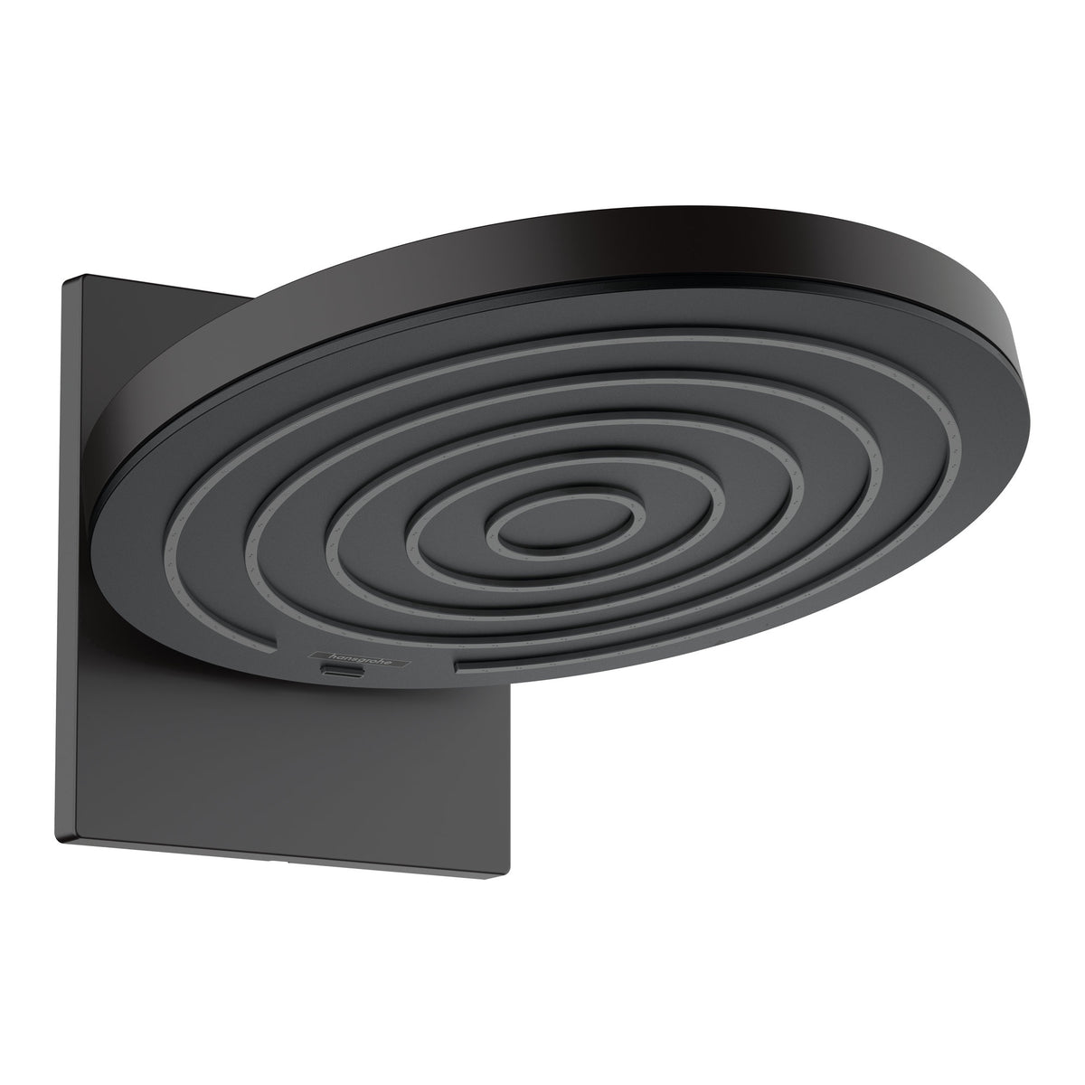Hansgrohe Pulsify S Overhead shower 260 2jet EcoSmart with wall connector Matt Black 24151670.jpg