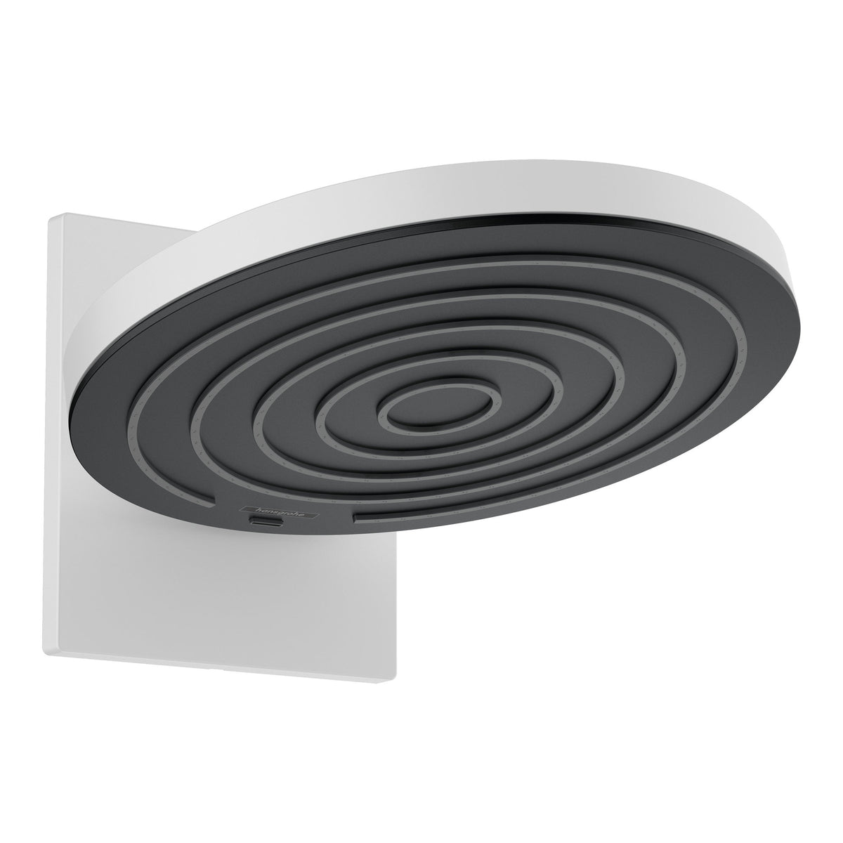 Hansgrohe Pulsify S Overhead shower 260 2jet EcoSmart with wall connector Matt White 24151700.jpg