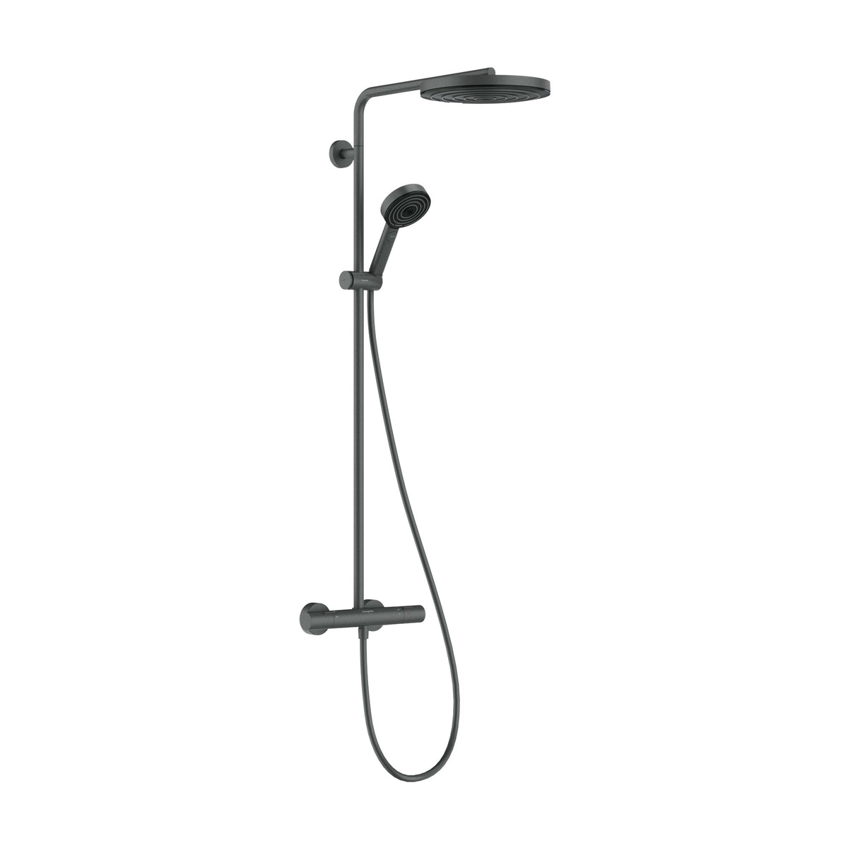 Hansgrohe-Pulsify-S-Puro-Showerpipe-260-1jet-EcoSmart-with-Ecostat-Fine-and-hand-shower-3jet-Brushed-Black-Chrome-24237340
