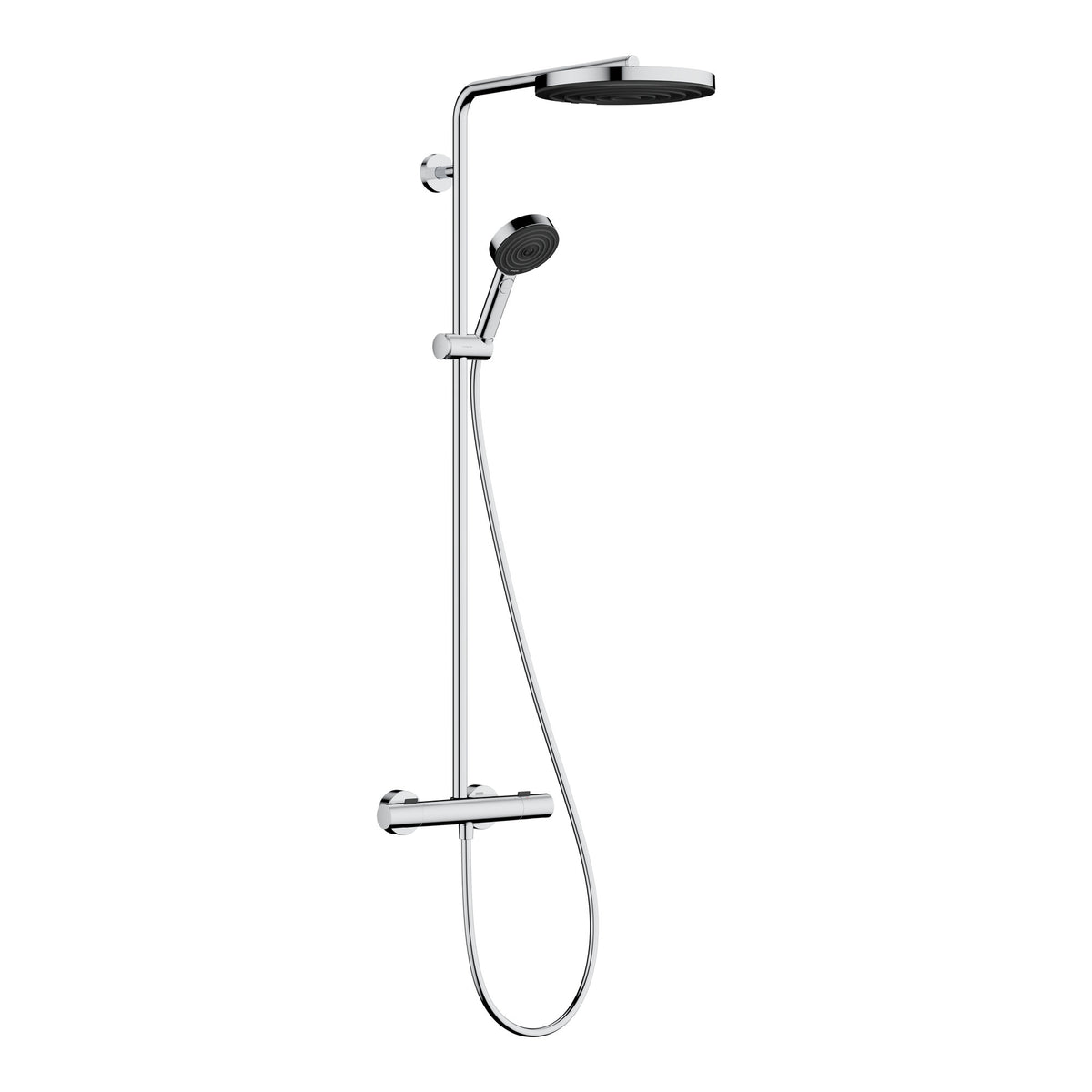 Hansgrohe Pulsify S Puro Showerpipe 260 1jet EcoSmart with Ecostat Fine and hand shower 3jet Chrome 24237000.jpg