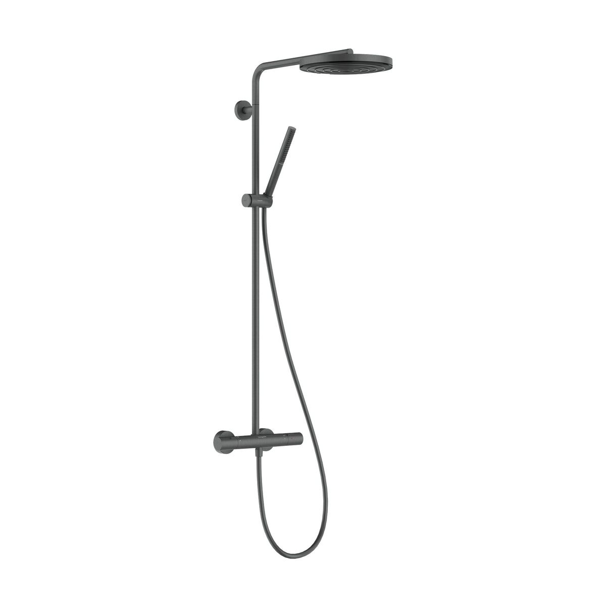 Hansgrohe-Pulsify-S-Puro-Showerpipe-260-1jet-with-Ecostat-Fine-Brushed-Black-Chrome-24222340