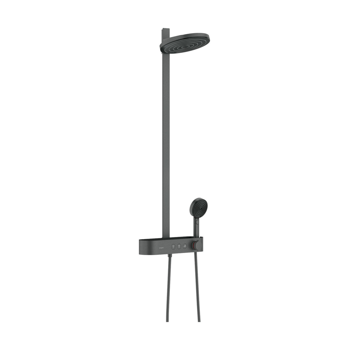 Hansgrohe-Pulsify-S-Showerpipe-260-2jet-with-ShowerTablet-Select-400-Brushed-Black-Chrome-24240340