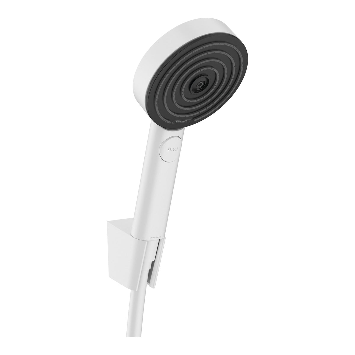 Hansgrohe Pulsify Select S Shower holder set 105 3jet Relaxation EcoSmart with shower hose 125 cm Matt White 24306700.jpg