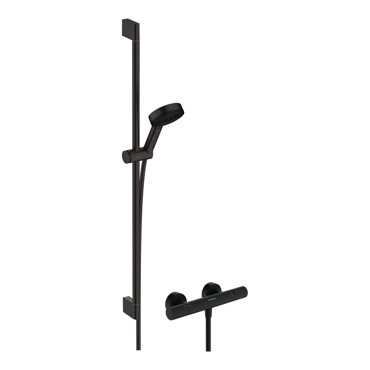 Hansgrohe Pulsify Select S Shower system105 3jet Relaxation EcoSmart with Ecostat Fine and shower bar 90 cm Matt Black 24261670.jpg
