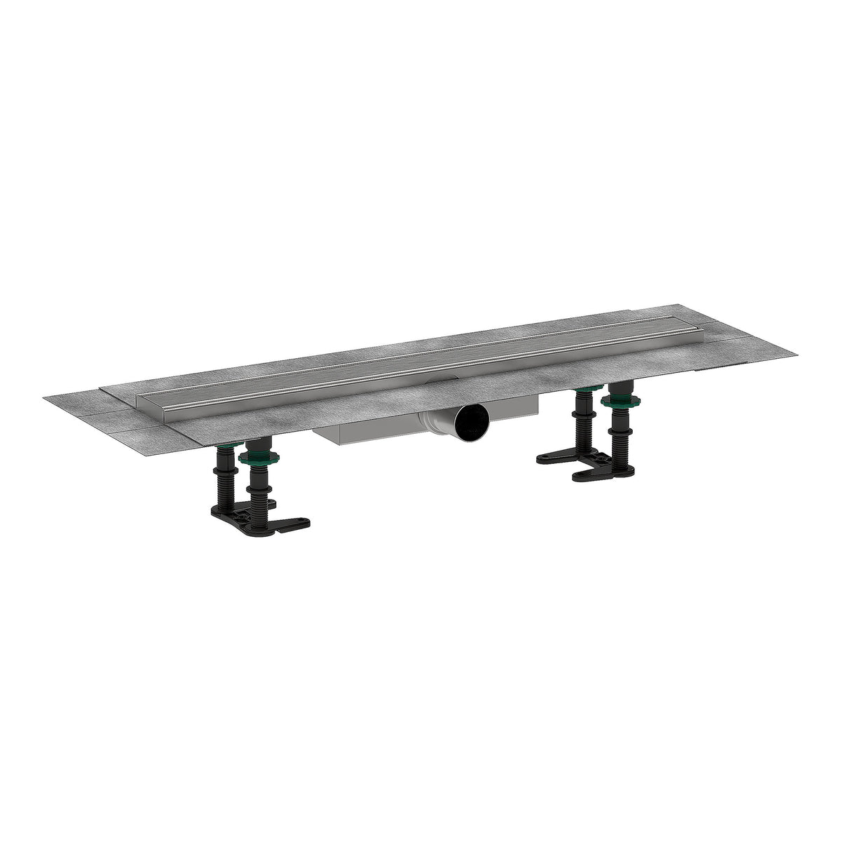 Hansgrohe RainDrain Compact Complete set shower drain 600 set for flat installation Brushed Stainless Steel 56162800.jpg