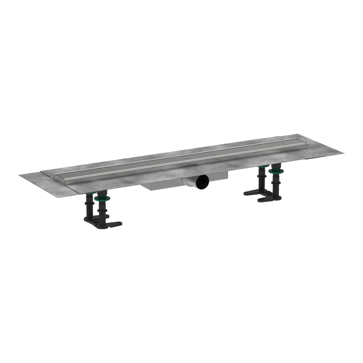 Hansgrohe RainDrain Compact Complete set shower drain 700 for flat installation Brushed Stainless Steel 56164800.jpg