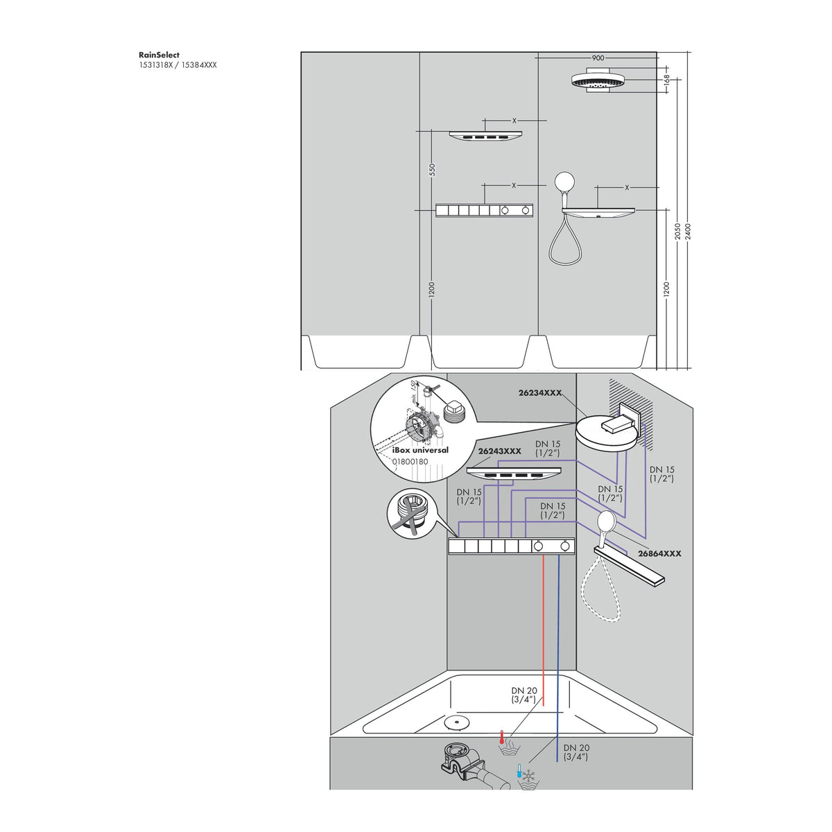 Hansgrohe-RainSelect-Basic-set-for-5-functions-15313-technical-03