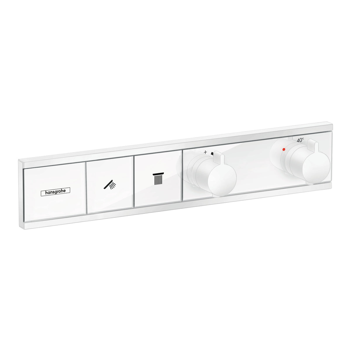 Hansgrohe RainSelect Thermostat for concealed installation for 2 functions Matt White 15380700.jpg