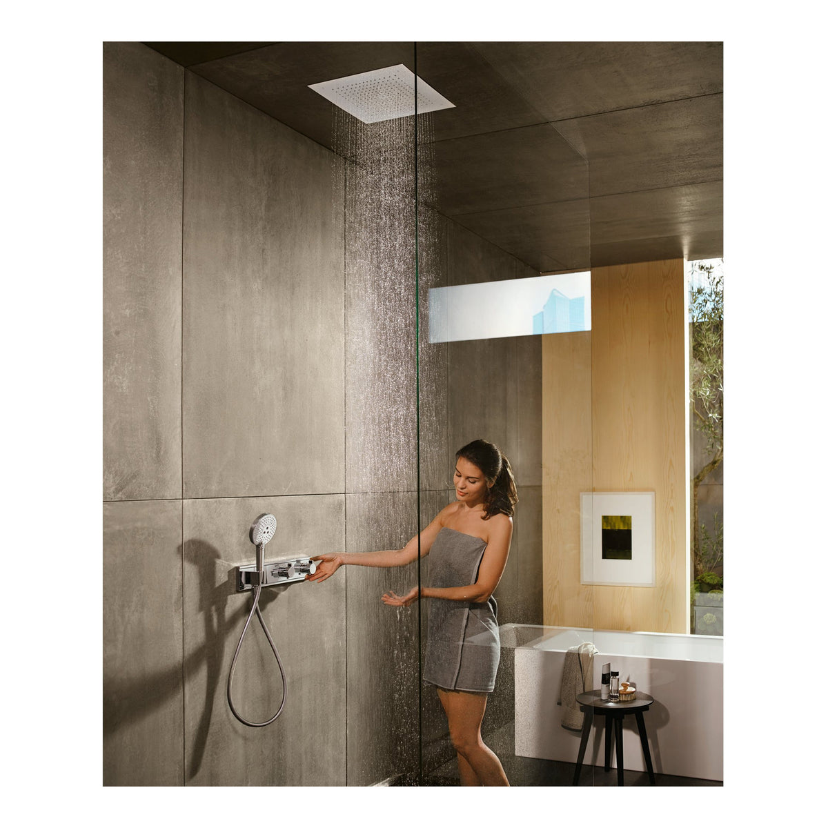 Hansgrohe-RainSelect-Thermostat-for-concealed-installation-for-2-functions-with-integrated-shower-holder-Chrome-15355000-02