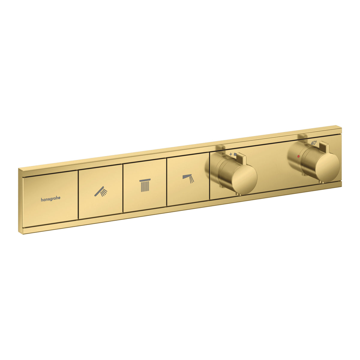 Hansgrohe RainSelect Thermostat for concealed installation for 3 functions Polished Gold Optic 15381990.jpg