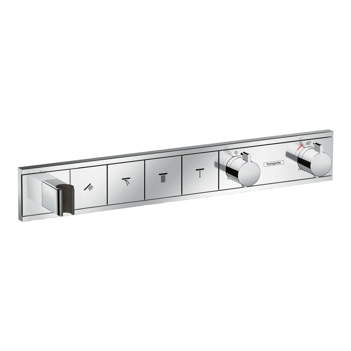 Hansgrohe RainSelect Thermostat for concealed installation for 4 functions with integrated shower holder Chrome 15357000.jpg