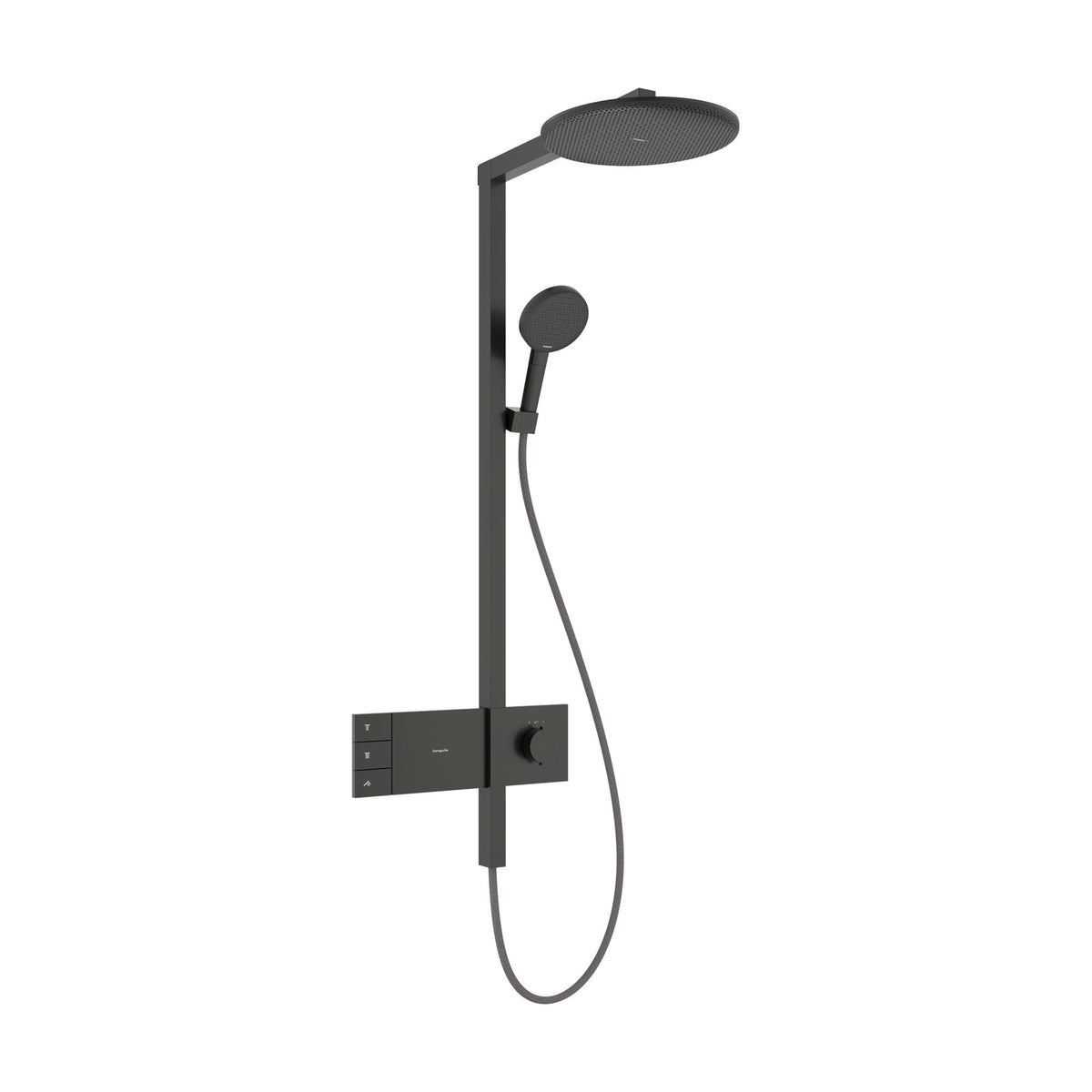 Hansgrohe-Raindance-Alive-S-Showerpipe-300-2jet-EcoSmart-with-ShowerSelect-Comfort-Brushed-Black-Chrome-24596340